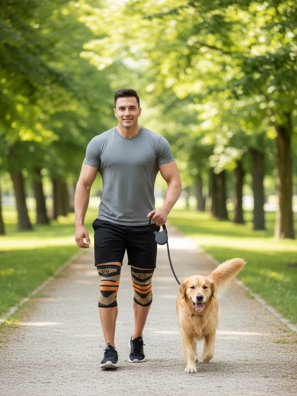 NEENCA Professional Knee Copper Compression Sleeves, package of (2)